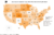 National Map: 2023-2024 (%) Change in Valuation per Housing Unit Authorized according to the U.S. Census Bureau