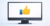 Thumbs up icon on a computer screen
