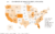 National map: HOA Membership Among the General Population (percentage) according to the Foundation for Community Association Research