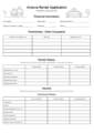 Arizona rental application form_1 on iPropertyManagement.com