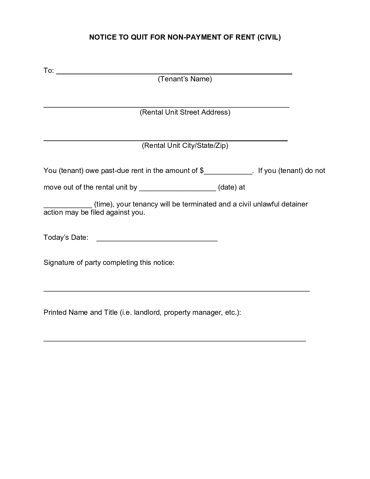 free arkansas eviction notice form 2021 notice to