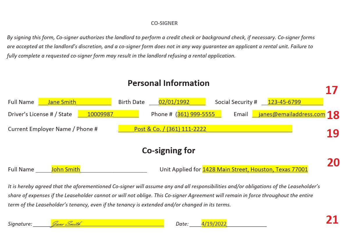 simple rental application form 2022 pdf word template