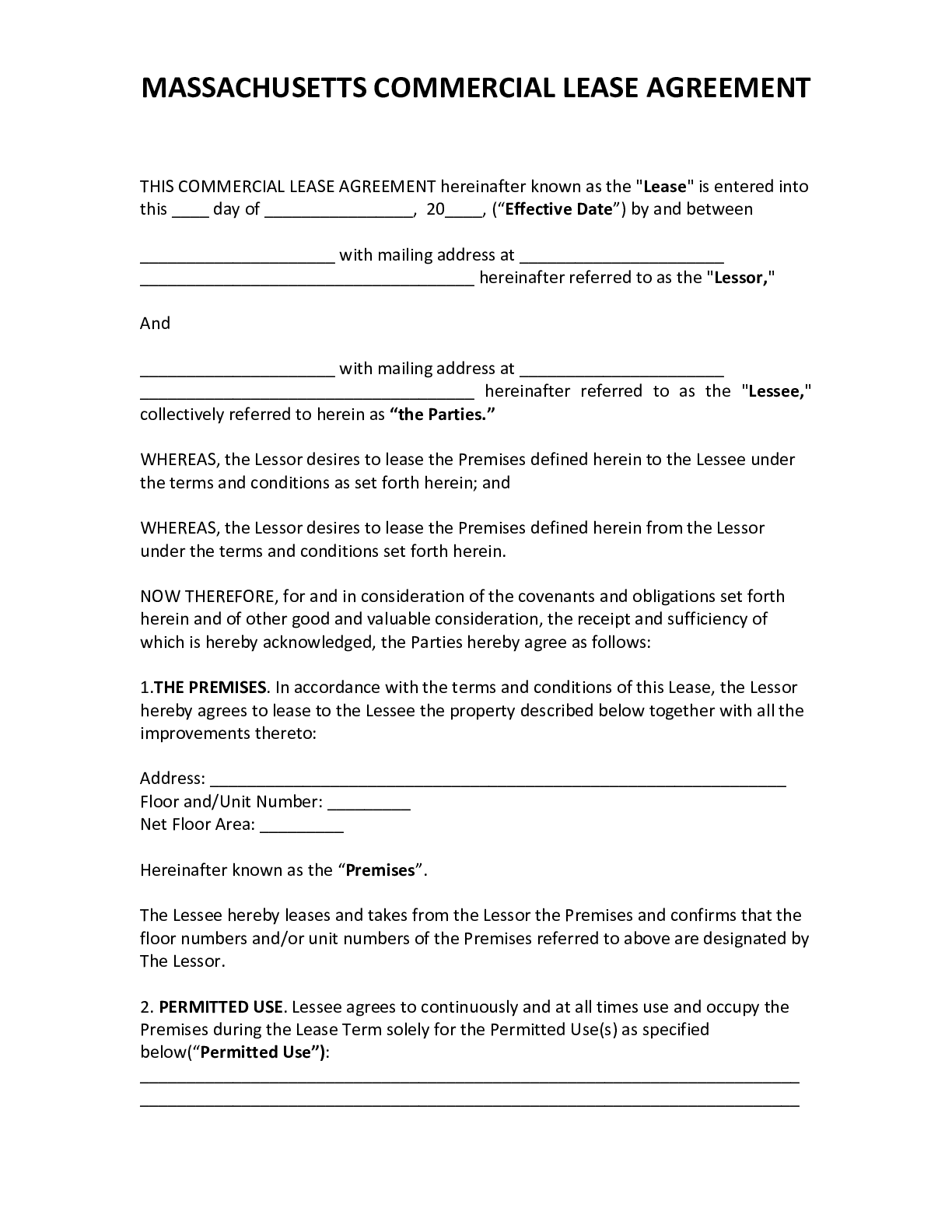 official-massachusetts-commercial-lease-agreement-2020-pdf-form