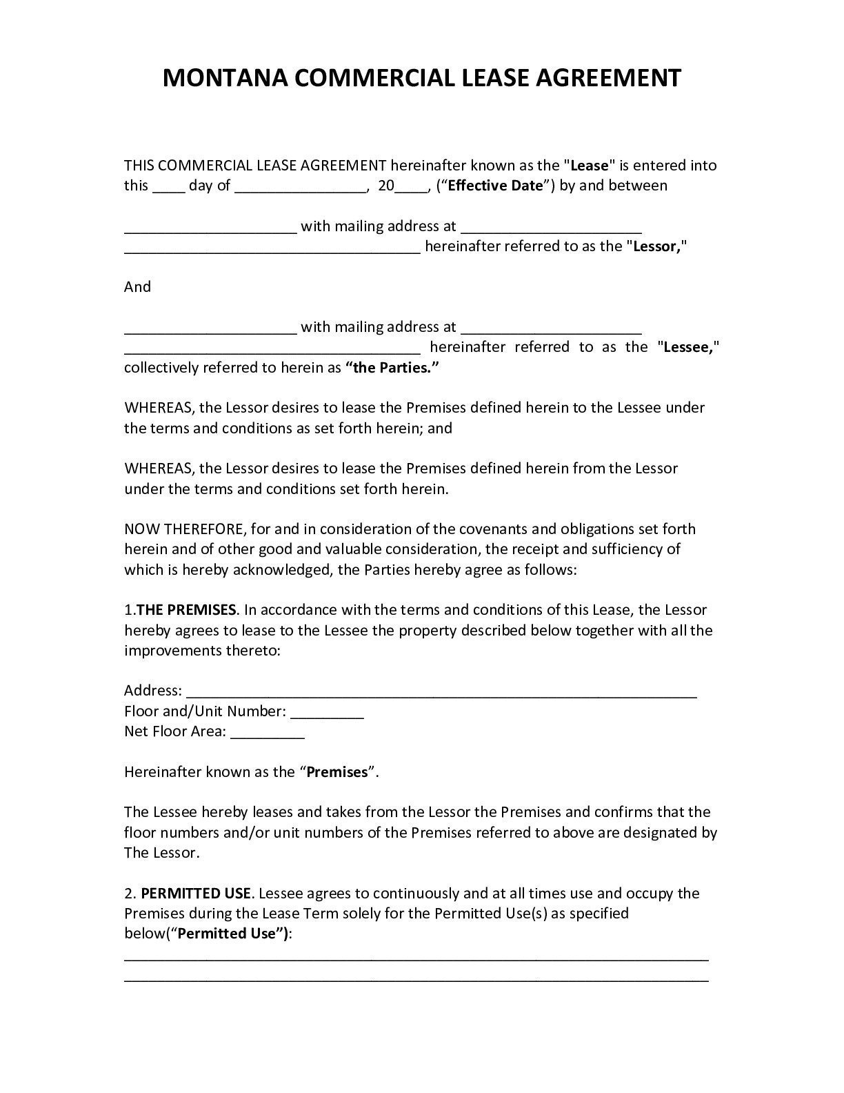 Commercial Lease Agreement