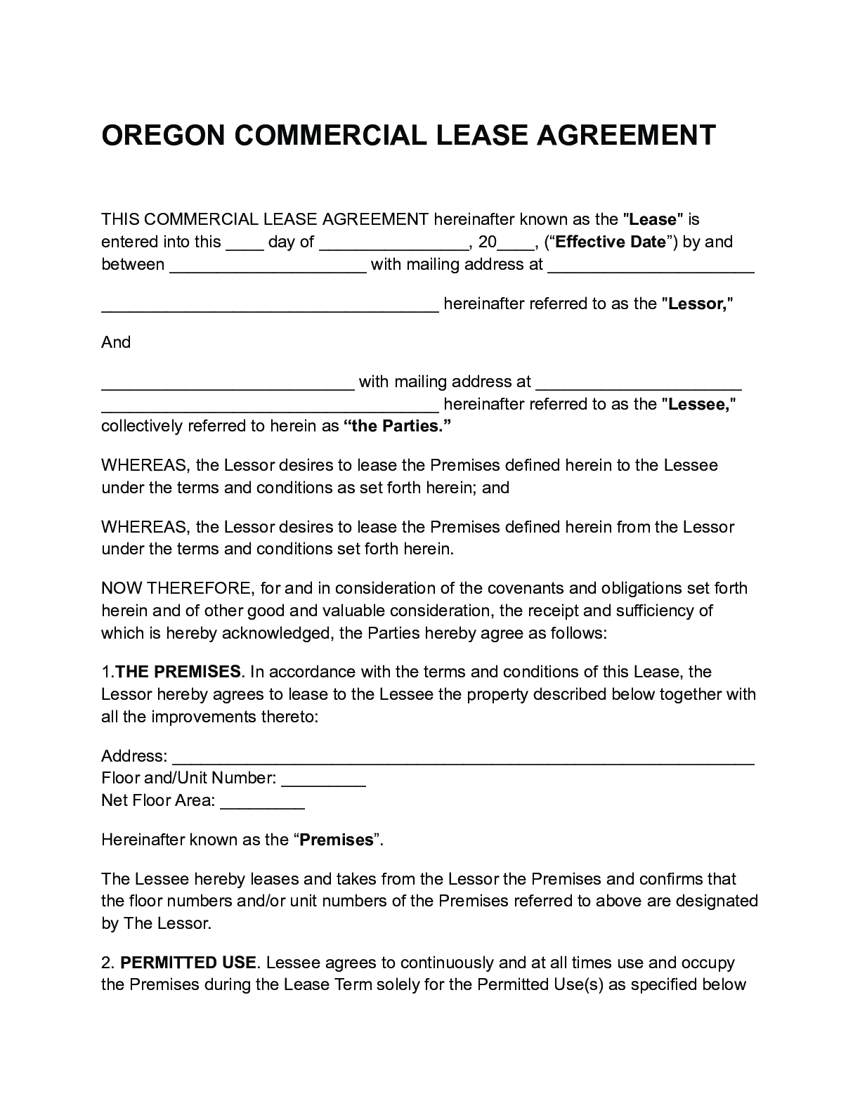 Commercial Lease Agreement